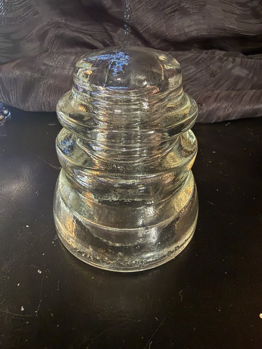 intage Armstrong Glass Insulator DP1 Clear Glass - Made In The USA.